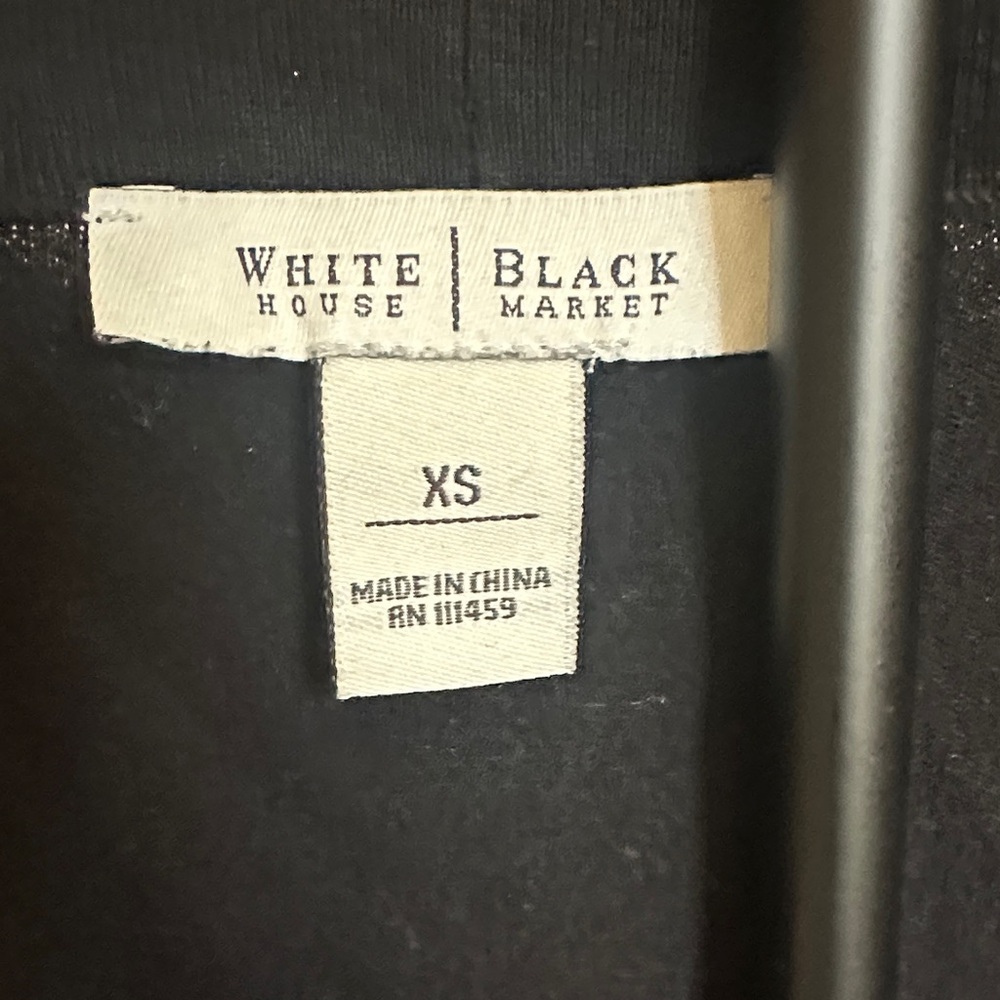 White House Black Market Black Short Sleeve Bolero - Picture 2 of 2